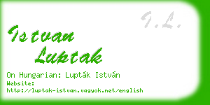 istvan luptak business card