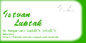 istvan luptak business card